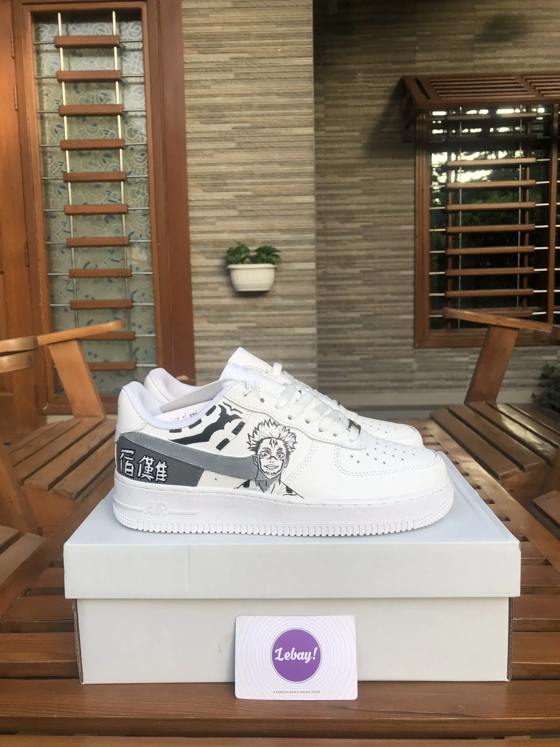 Nike Air Force 1 Customized Jujutsu Kaisen Grade 8A Exclusively At Lebay Lebaystore